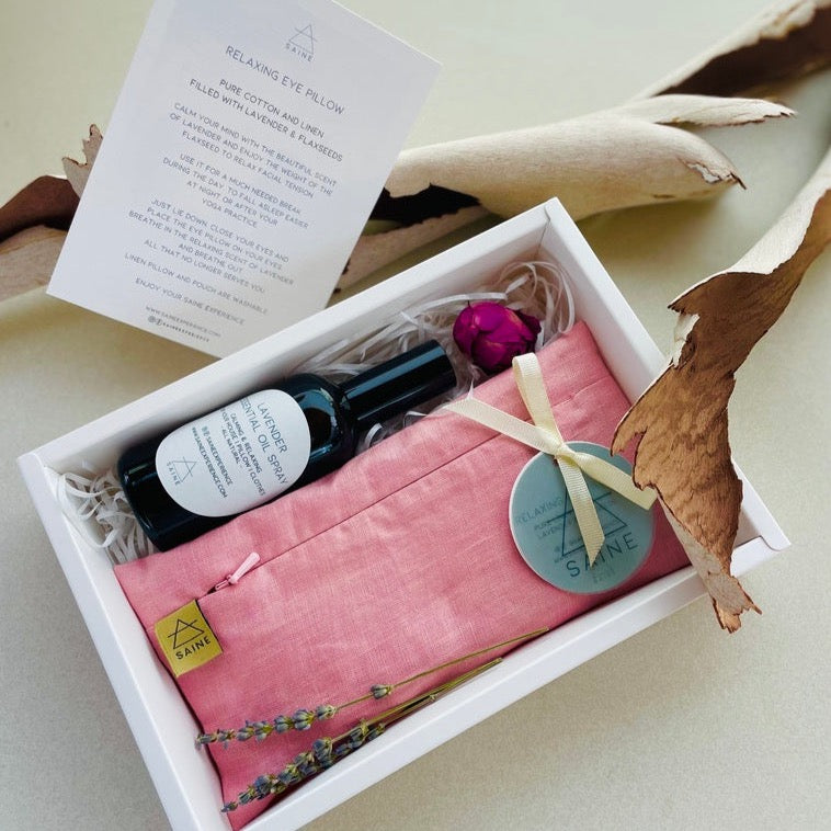 Geschenkbox „Entspannende Momente“.