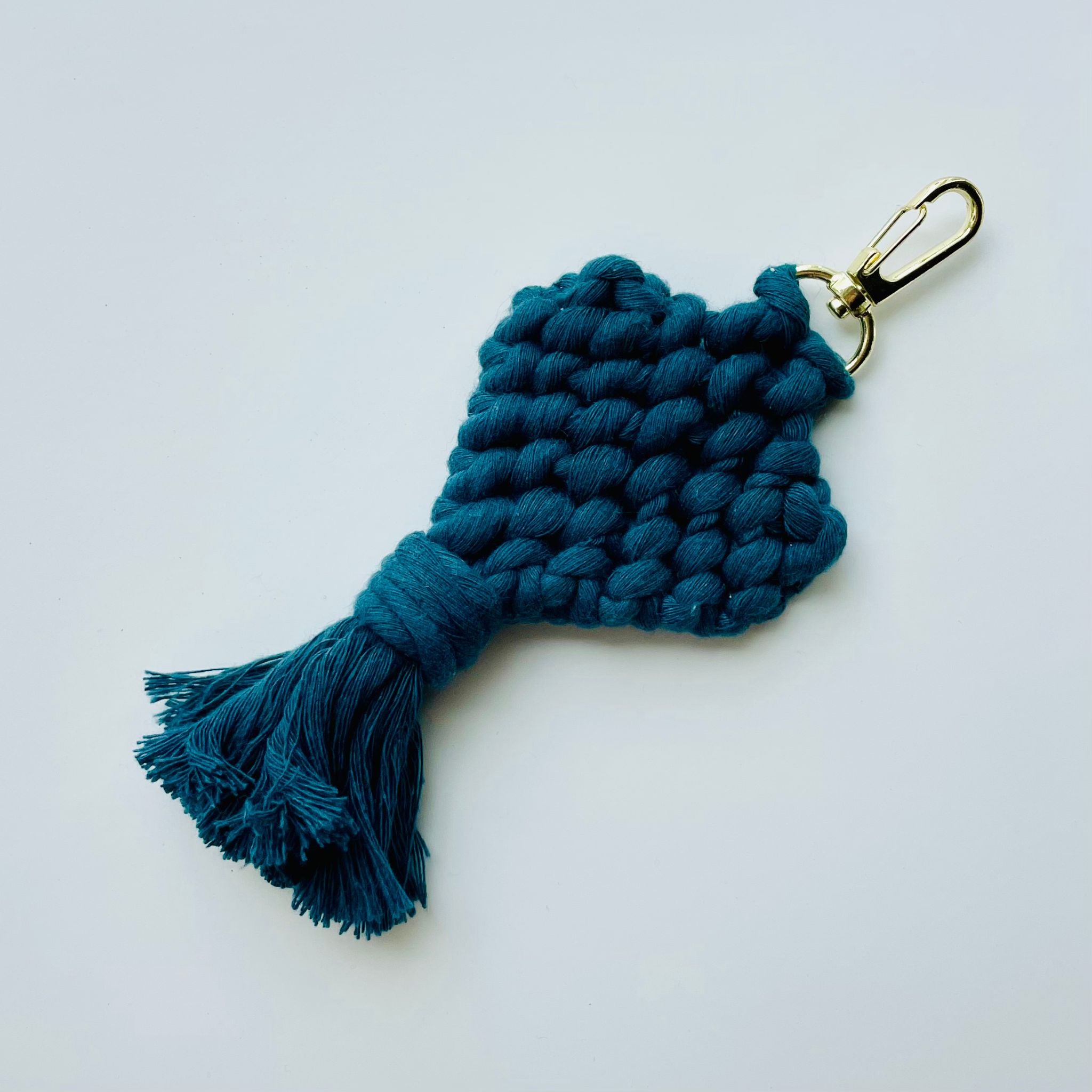 Macrame Love Keychain